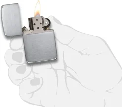 1941 Replica Brushed Chrome Lighter
