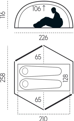 Abisko Friluft 2, 2-Personers Telt