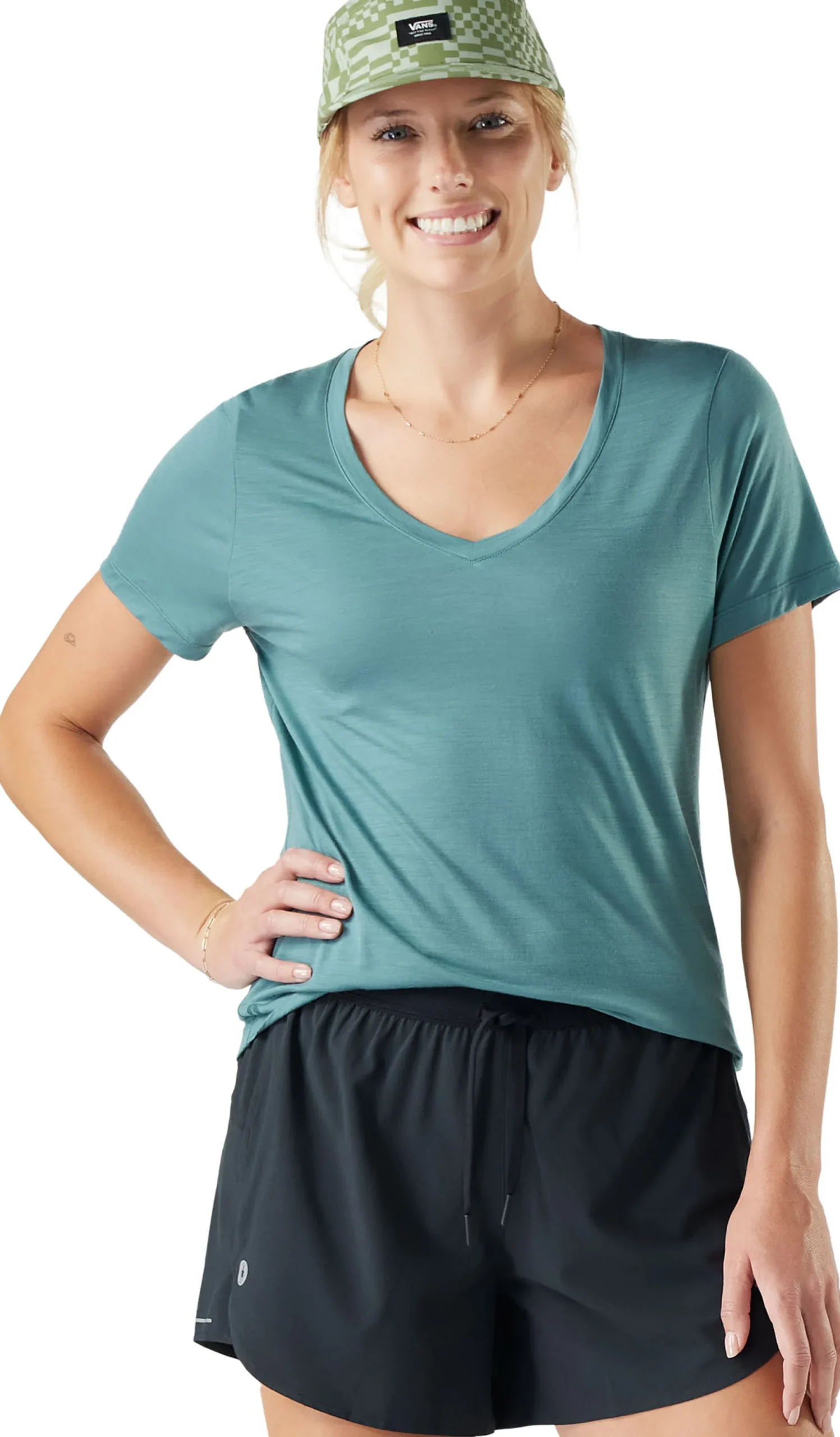Active Ultralite V-Neck Short Sleeve Dame