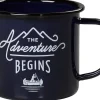Adventure Begins Navy Emaljekrus