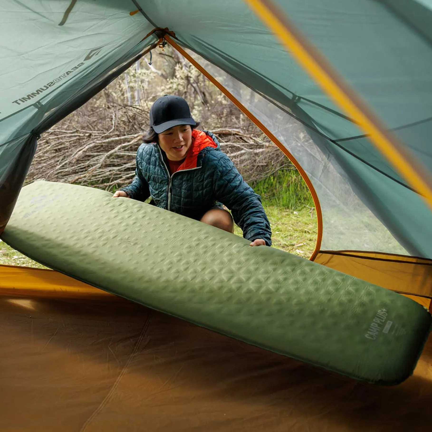 Camp Plus SI Mat Regular Rectangular Wide Selvoppustende Liggeunderlag