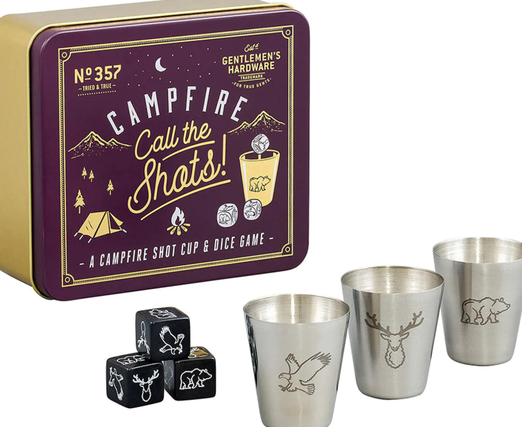 Campfire Call the Shots Shot Cup & Dice Game
