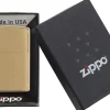 Classic Brushed Brass Lighter