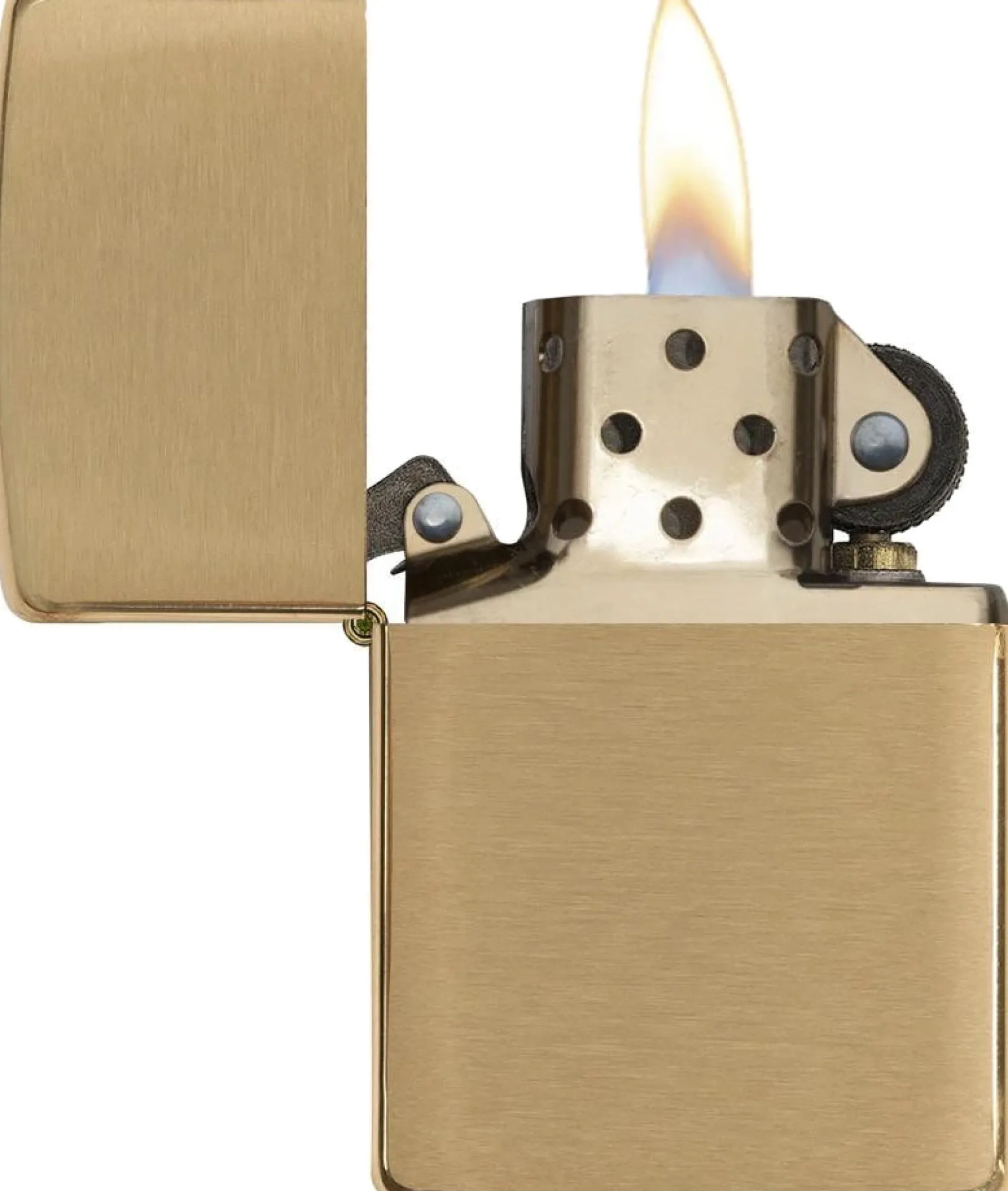 Classic Brushed Brass Lighter