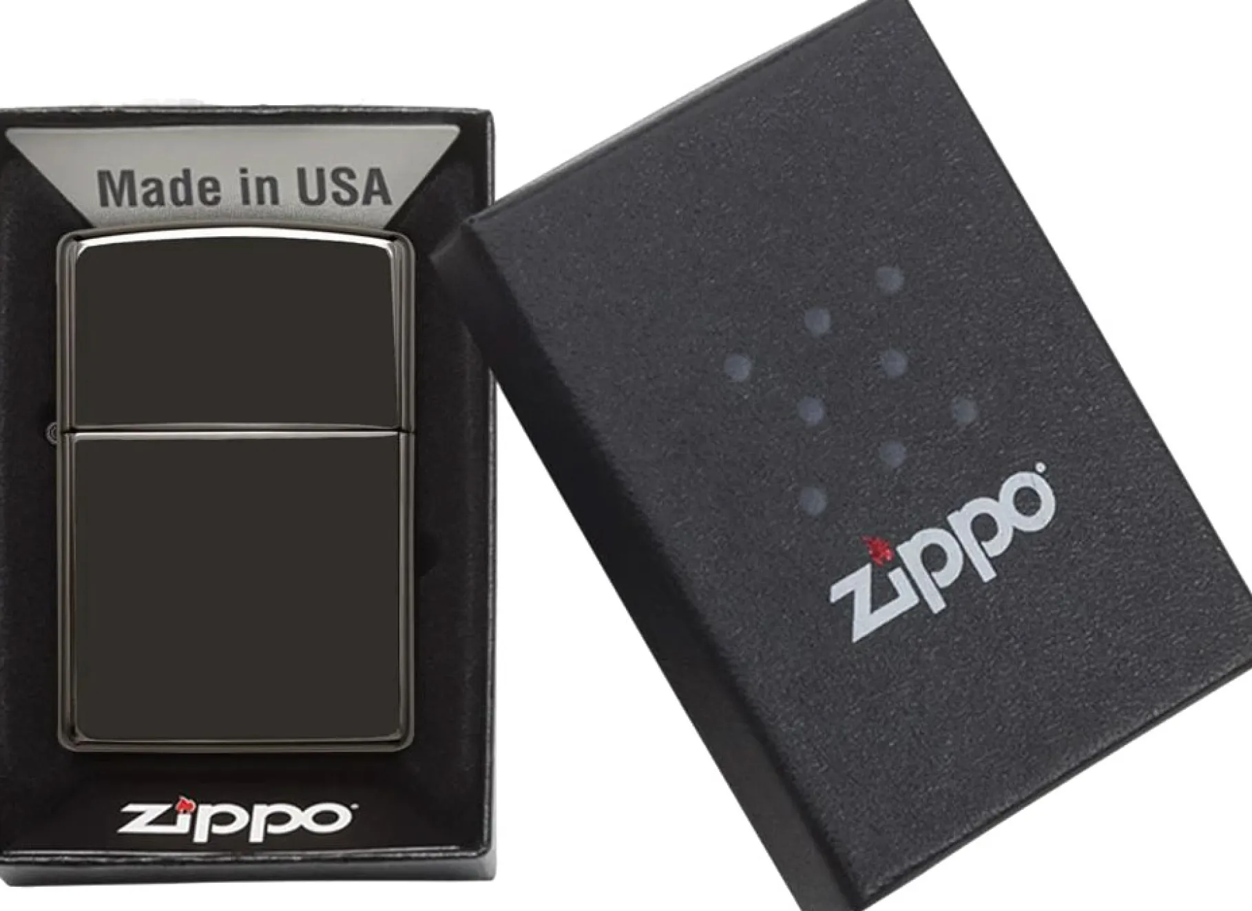 Classic High Polish Black Lighter