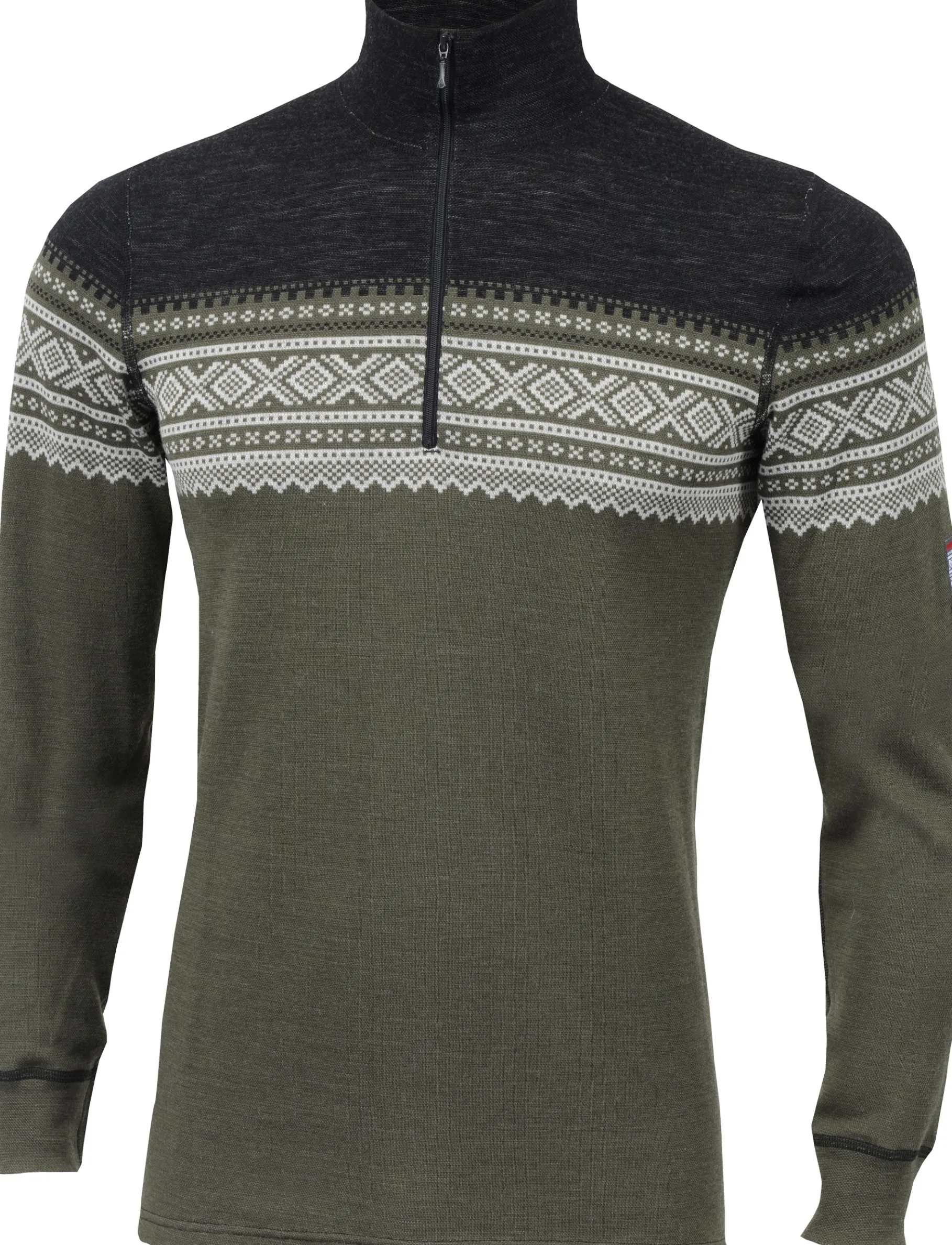 DesignWool Marius Mock Neck with Zip Herre