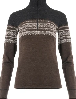 DesignWool Marius Mock Neck with Zip Dame