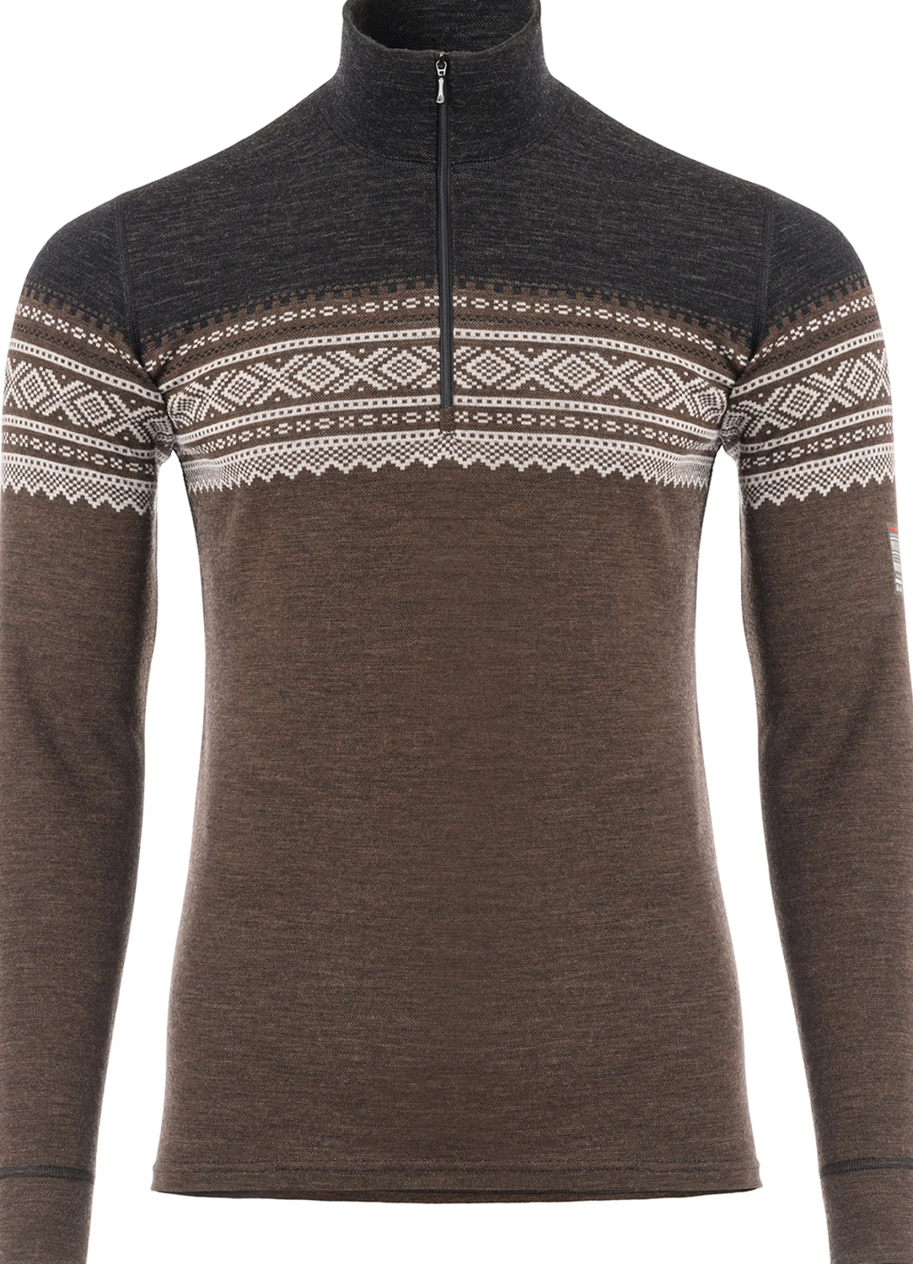 DesignWool Marius Mock Neck with Zip Herre