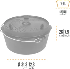 Dutch Oven FT12 Plane Bottom