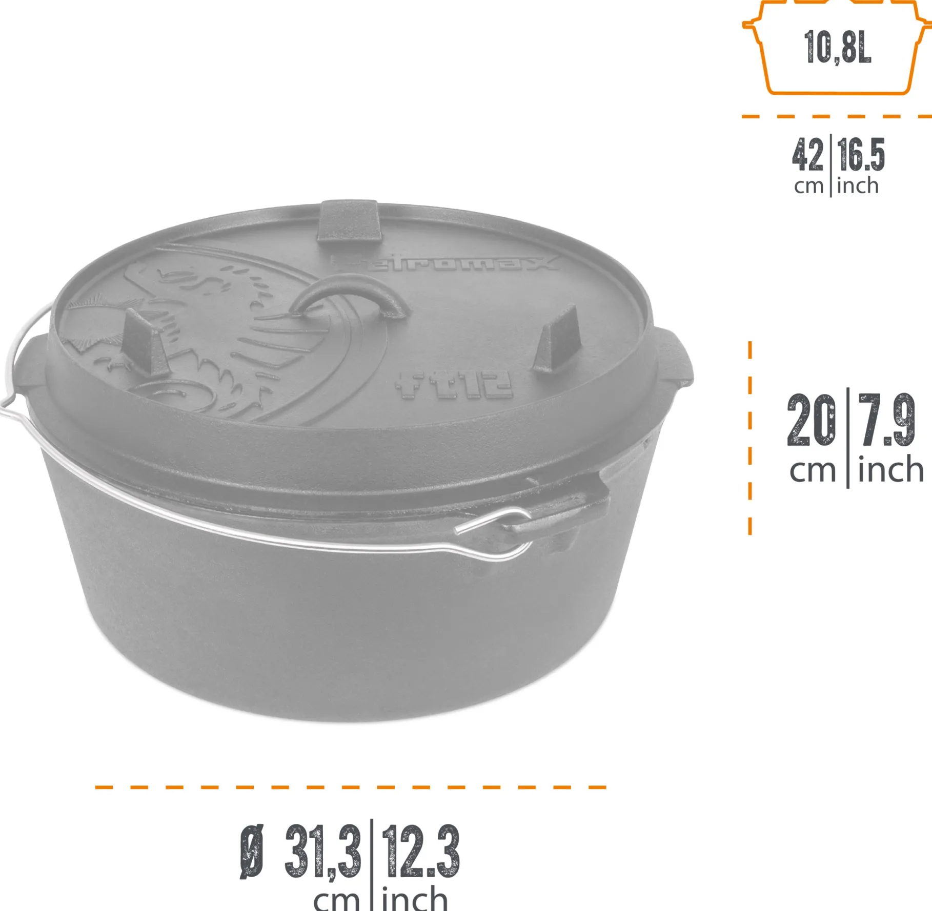 Dutch Oven FT12 Plane Bottom