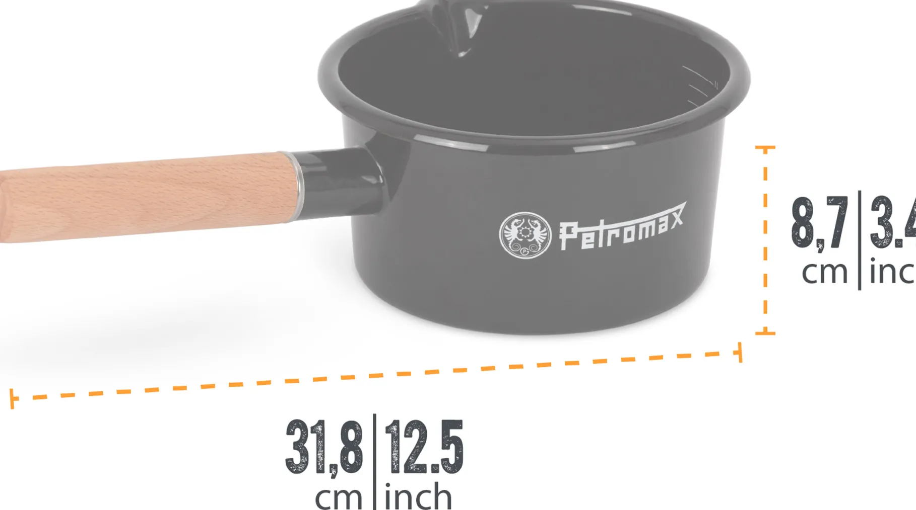 Enamel Pan 1L Black