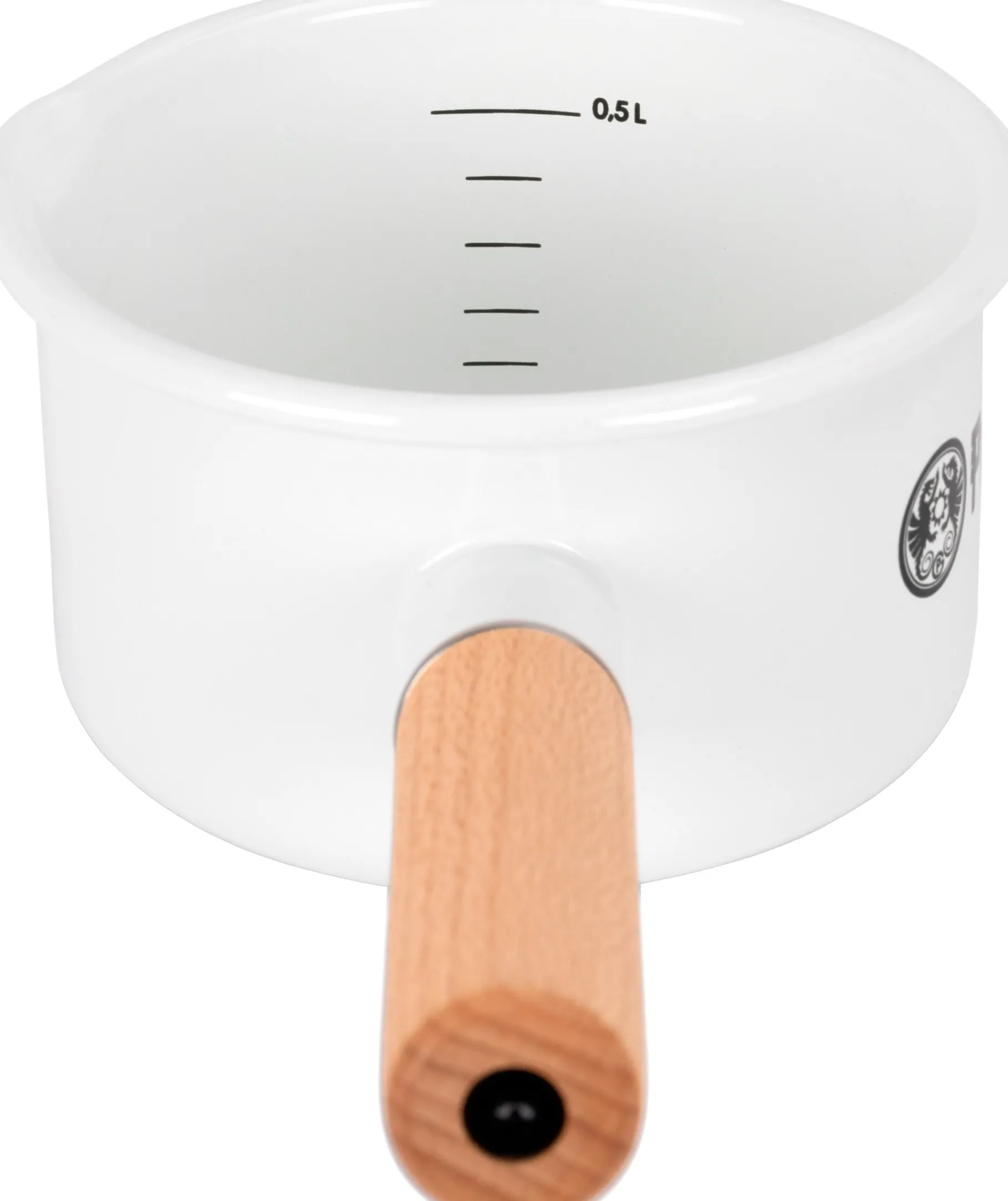 Enamel Pan 0.5L White