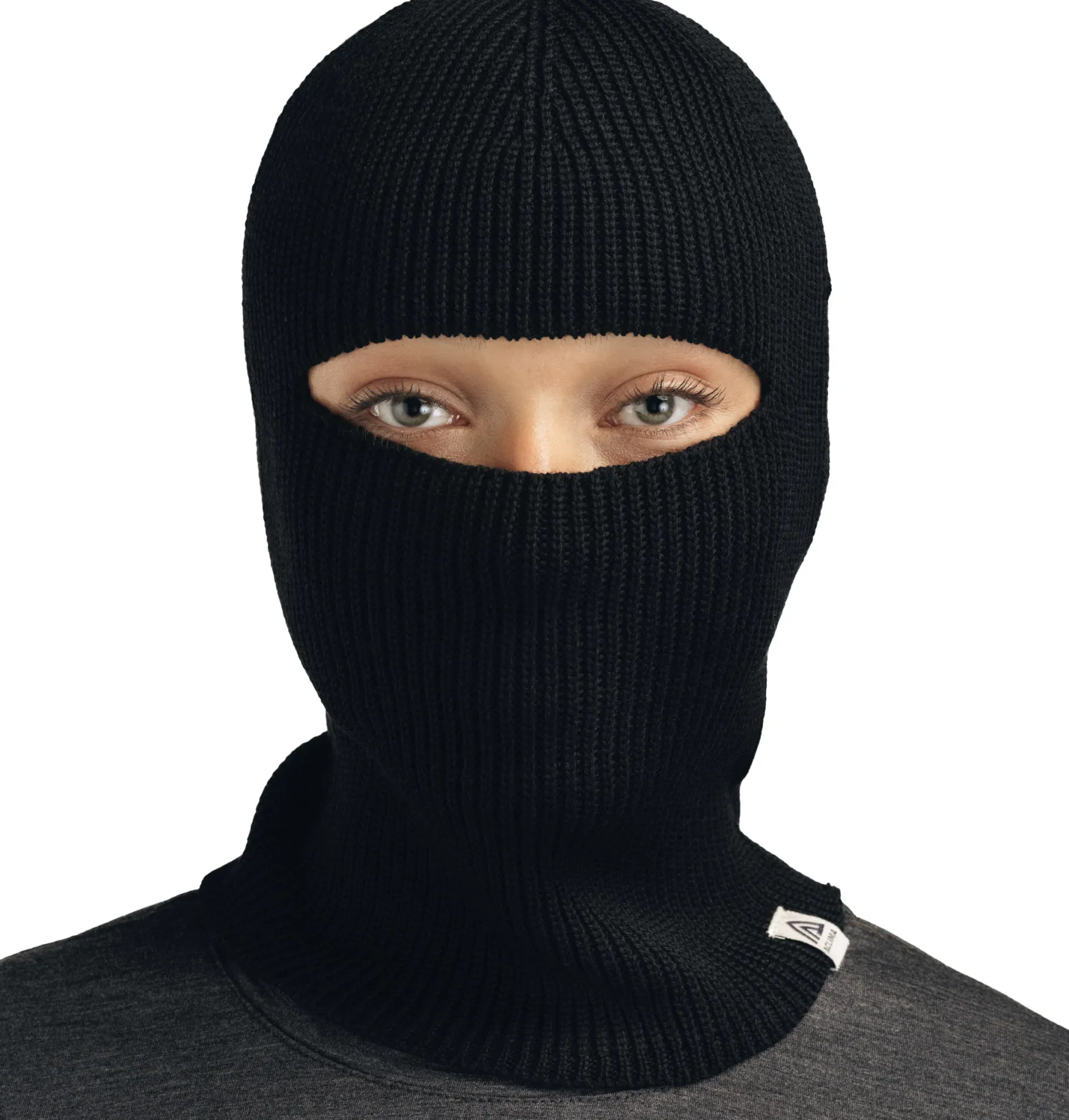 Flat Knit Balaclava Hat