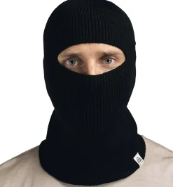 Flat Knit Balaclava Hat