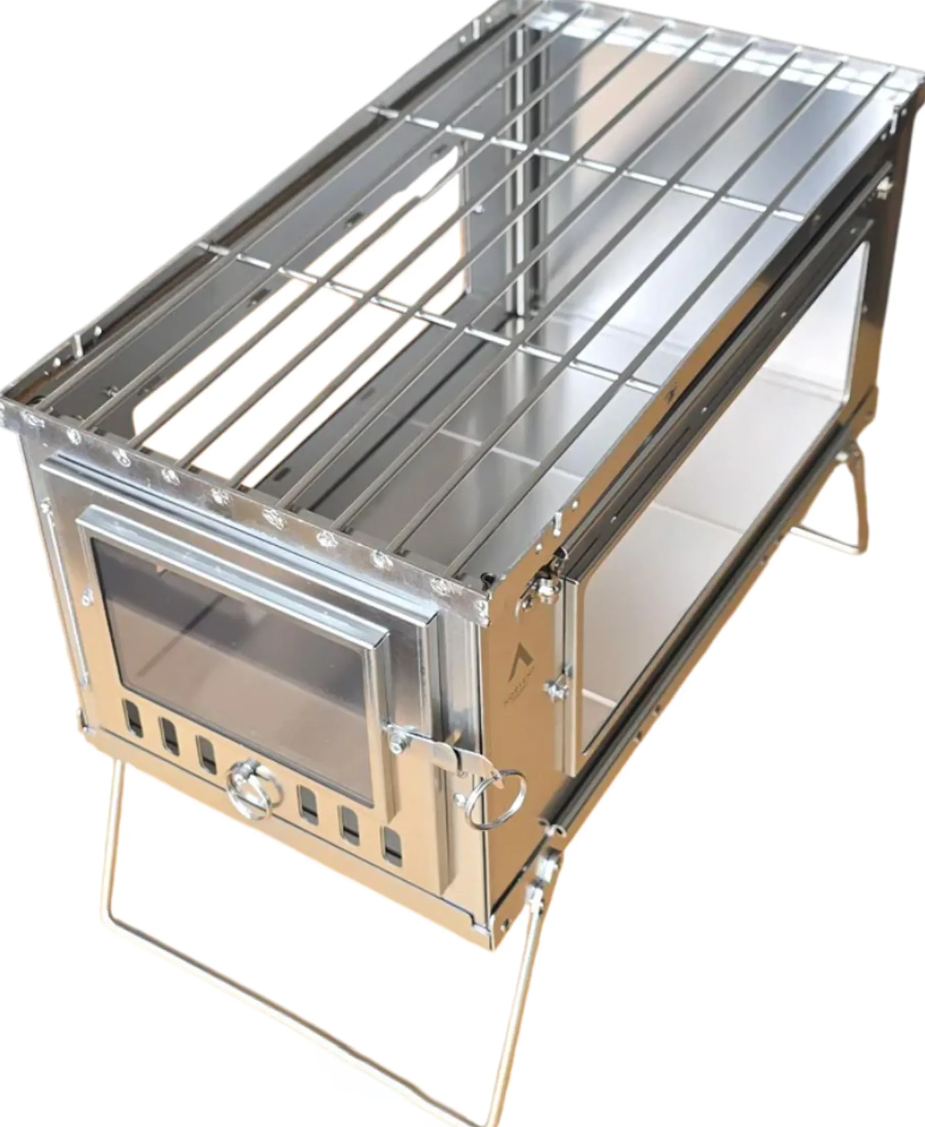 Foldable Stainless Steel Stove w/Pipe