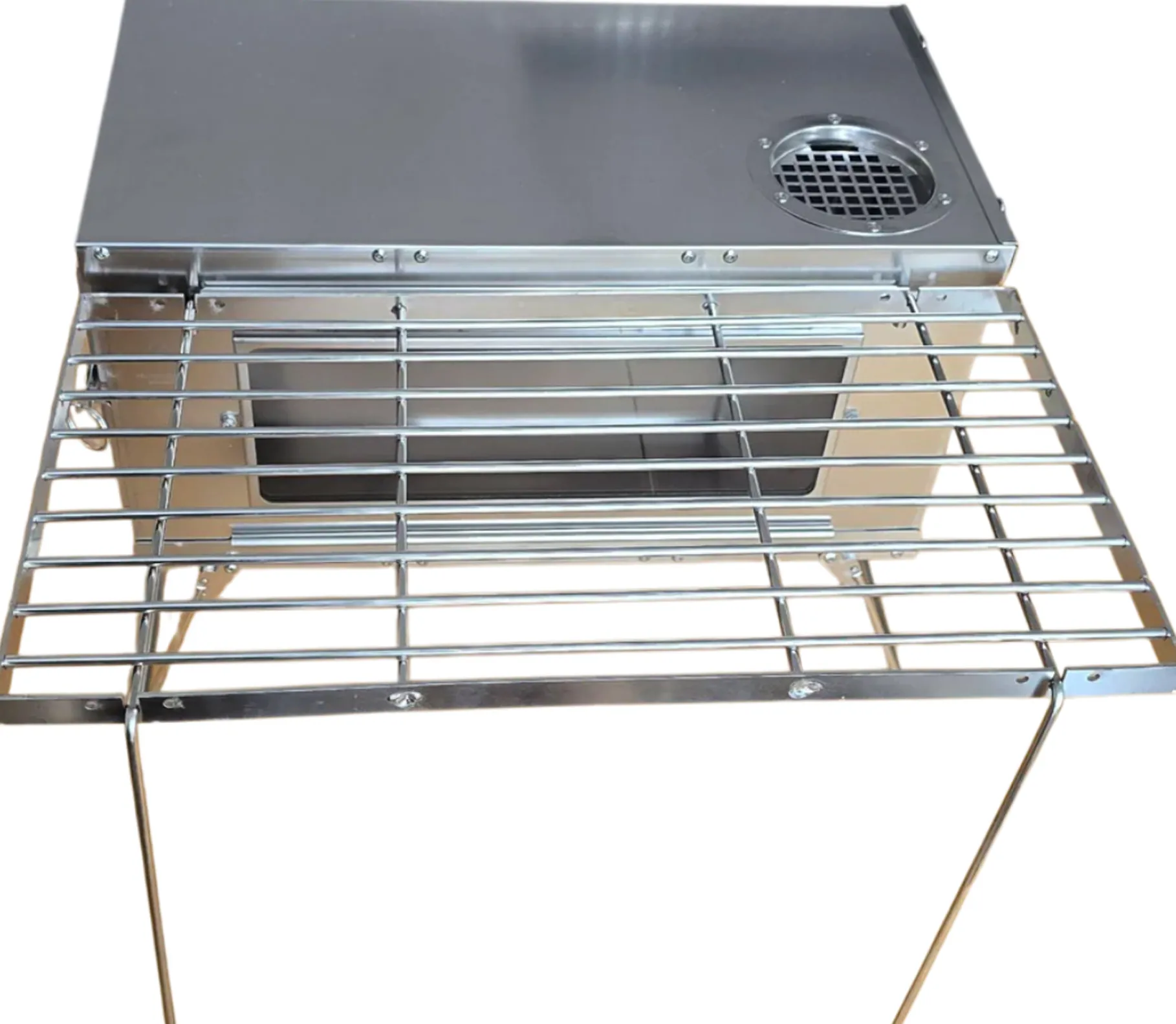Foldable Stainless Steel Stove w/Pipe