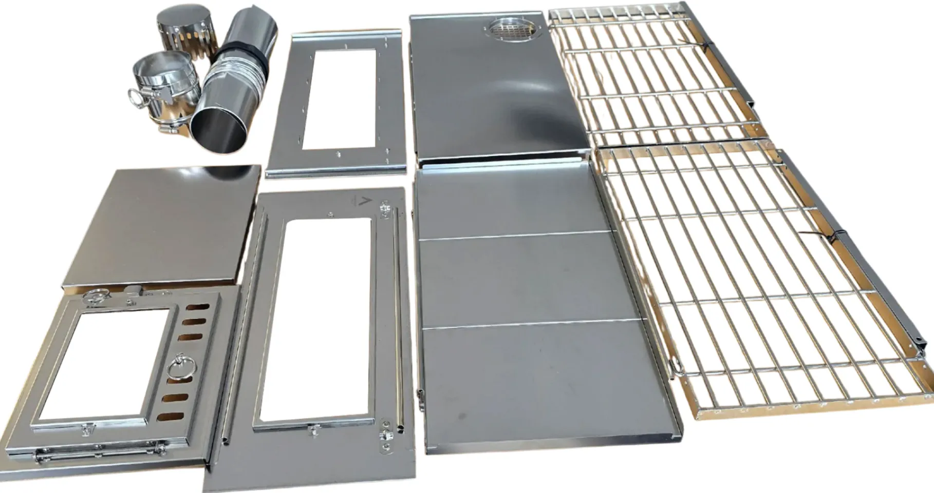 Foldable Stainless Steel Stove w/Pipe