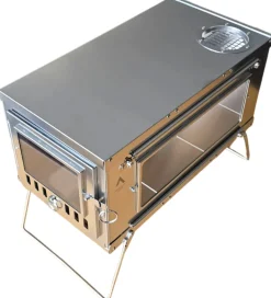 Foldable Stainless Steel Stove w/Pipe