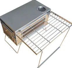 Foldable Stainless Steel Stove w/Pipe