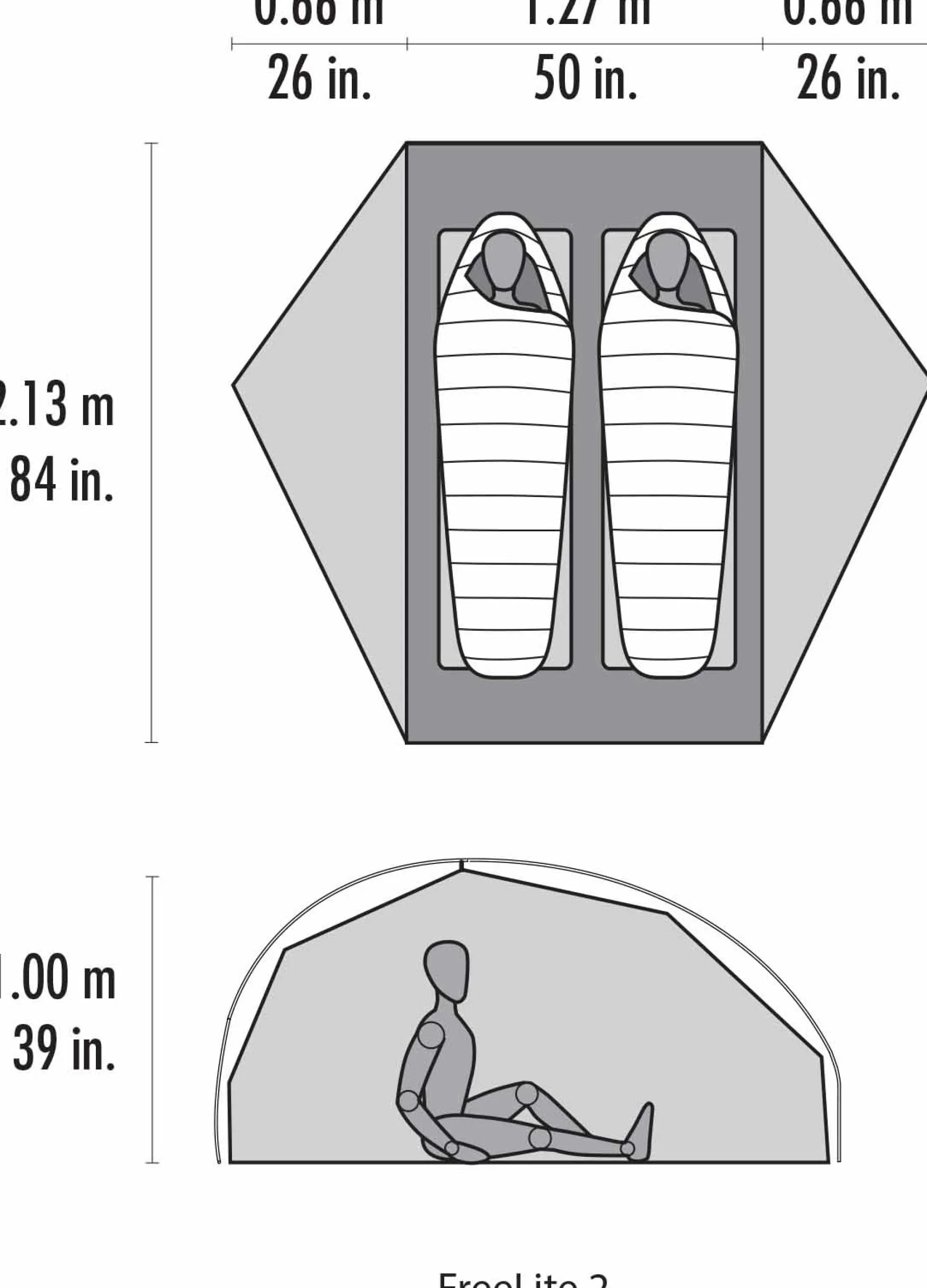FreeLite 2 Ultralight, 2-Personers Telt