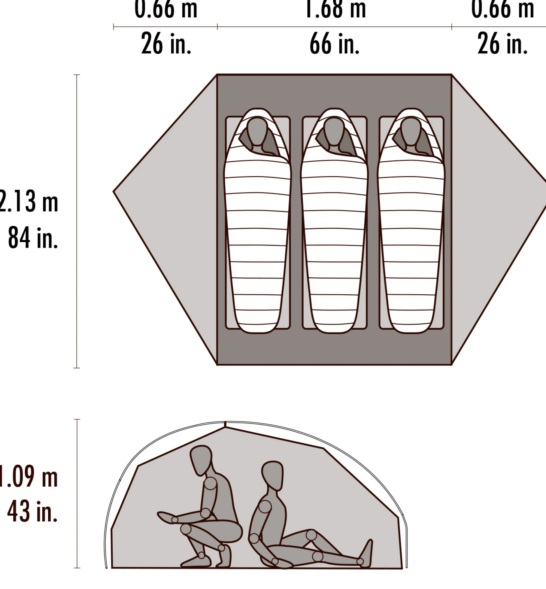 FreeLite 3 Ultralight, 3-Personers Telt