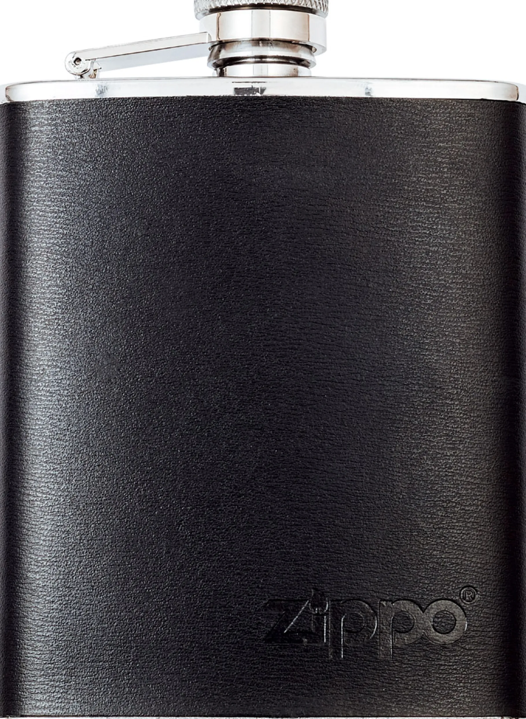 Leather Wrapped Hip Flask, 177 ml Lommelærke med Læderomslag
