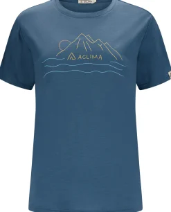 LightWool 140 Tee Sunset Print Dame