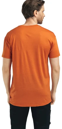 LightWool Tee Mountain Print Herre