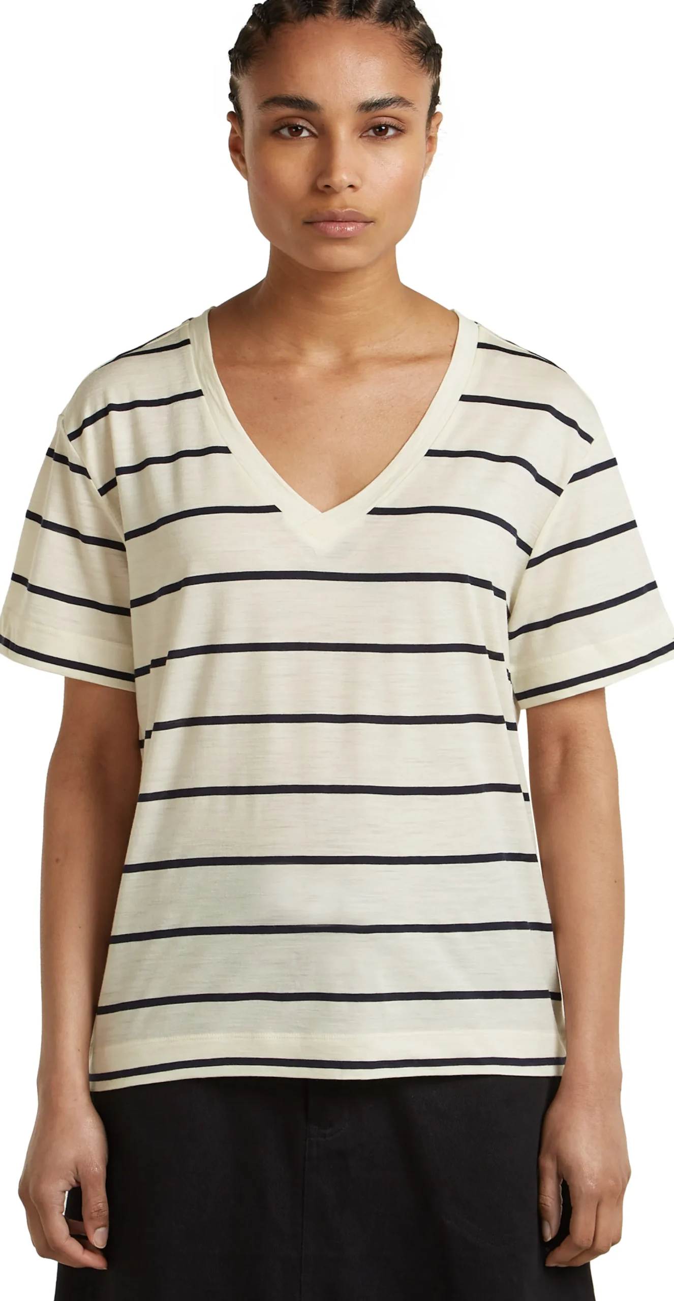 Merino 150 Tech Lite SS Relaxed V Neck Tee Dame