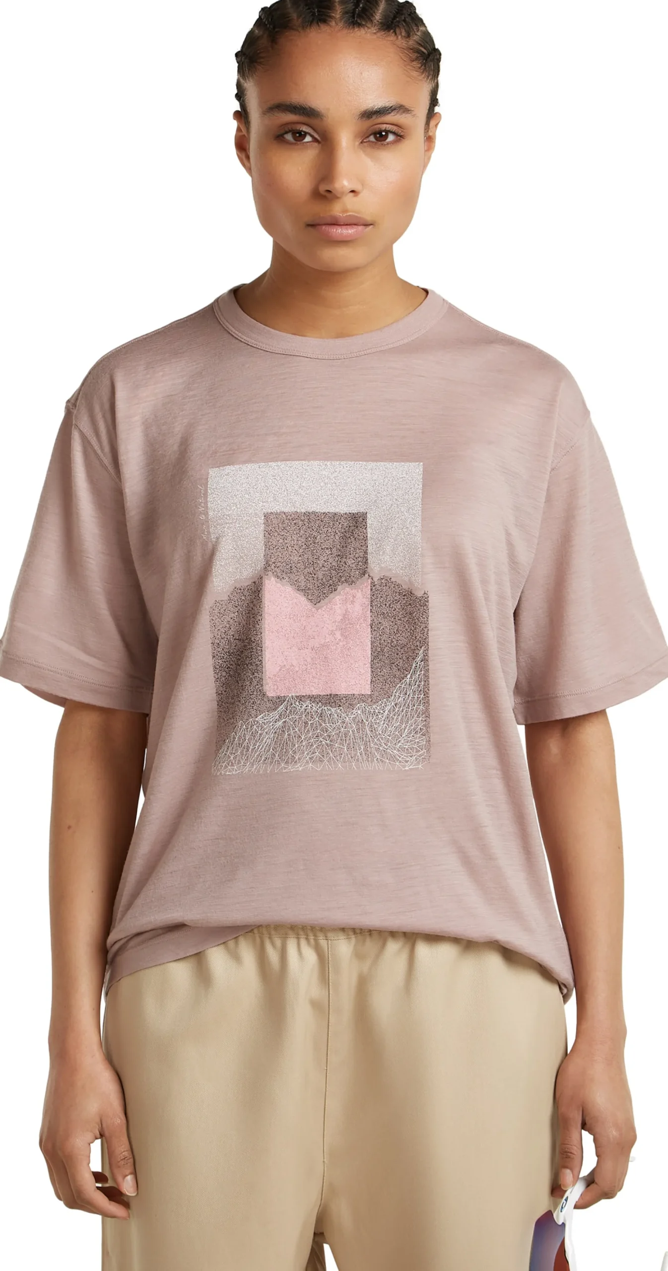 Merino 150 Tech Lite SS Relaxed Tee Mountain Shift Dame