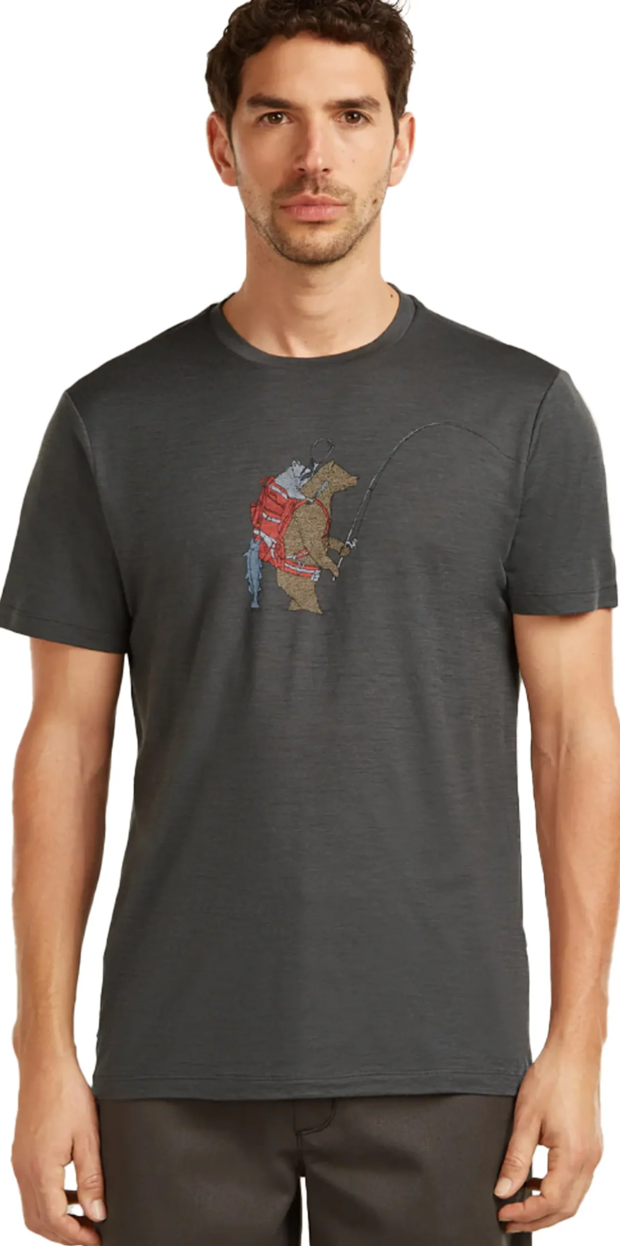 Merino 150 Tech Lite SS Tee Bear Catch Herre