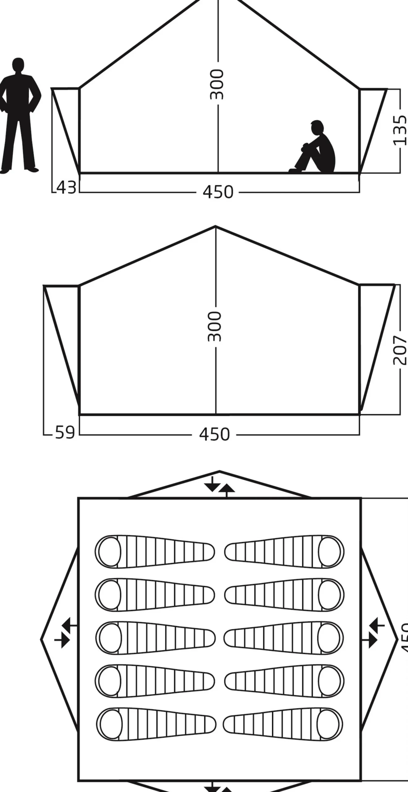 Midgard 20 Technical Cotton, 10-Personers Bomuldstelt