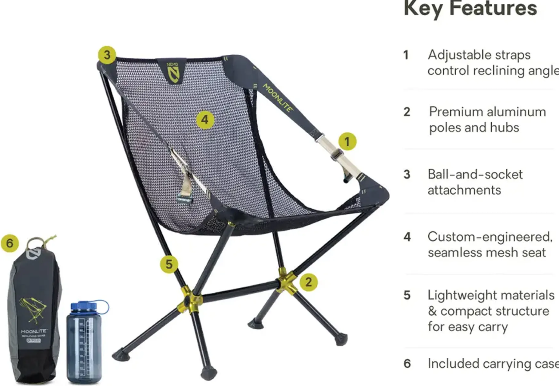 Moonlite Reclining Camp Foldestol