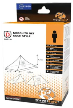 Mosquito Net Multi Style - imprægneret, 1 Pers.
