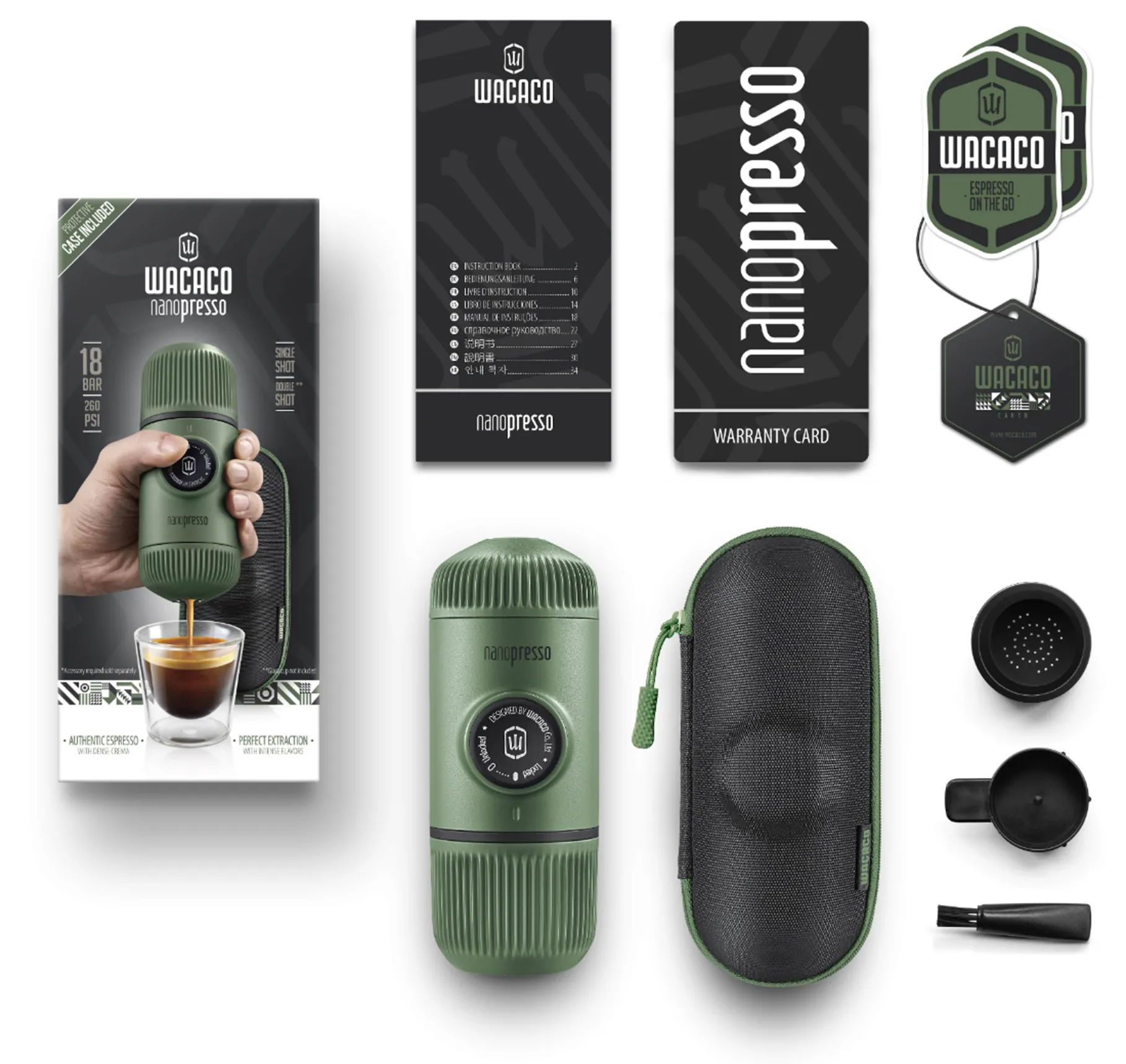 Nanopresso Espresso Coffee Maker + Case