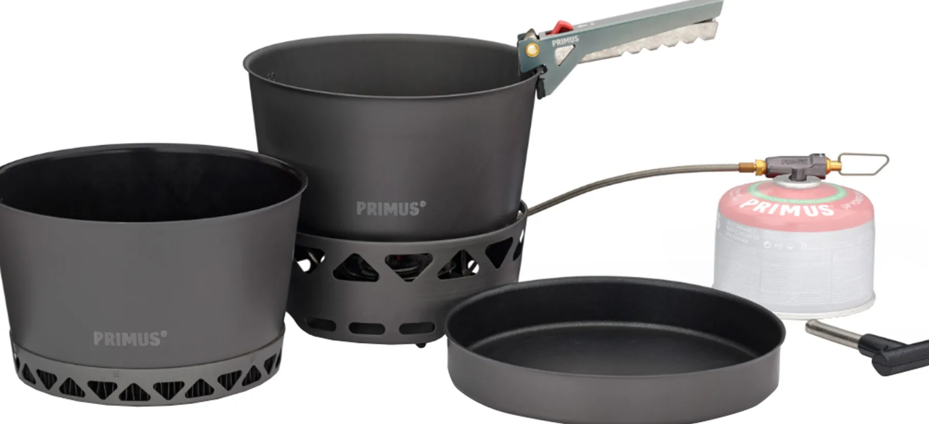Primetech Stormkøkken II 2x2.3L w. Pan med Gasbrænder