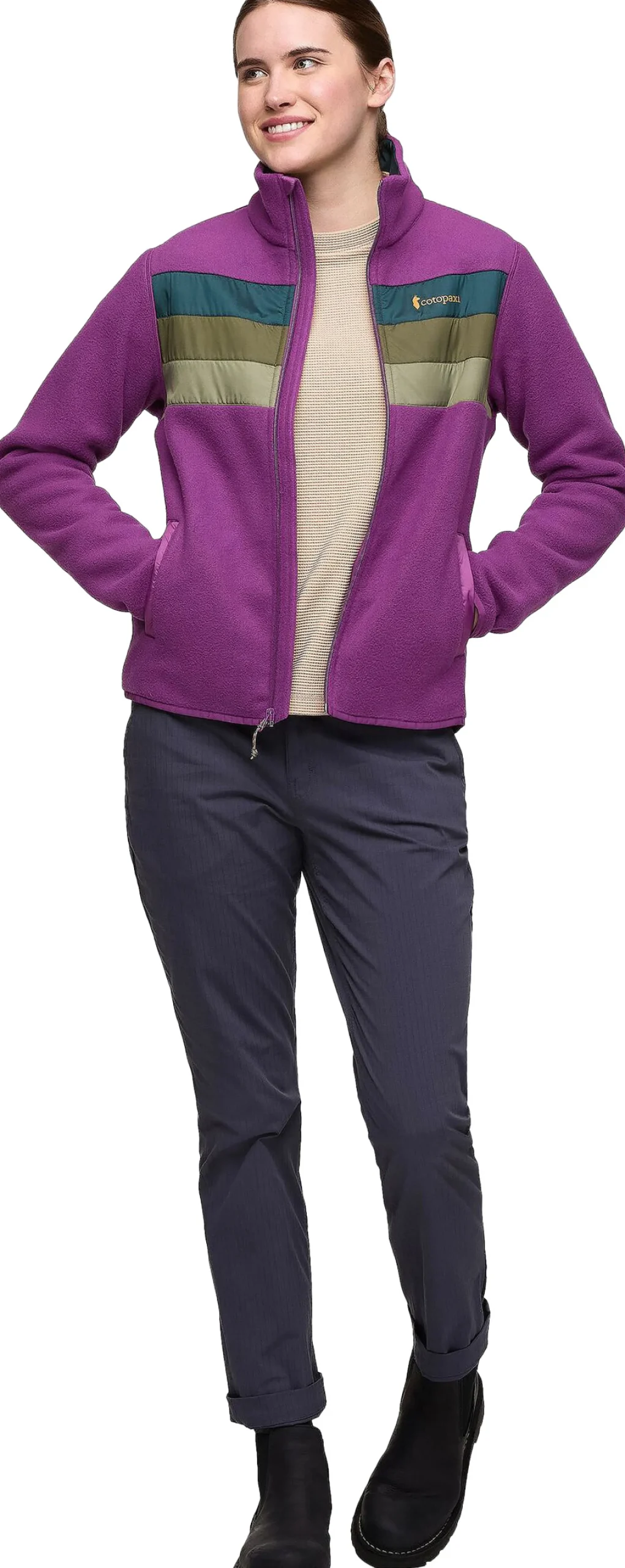Teca Fleece Full-Zip Jacket Dame