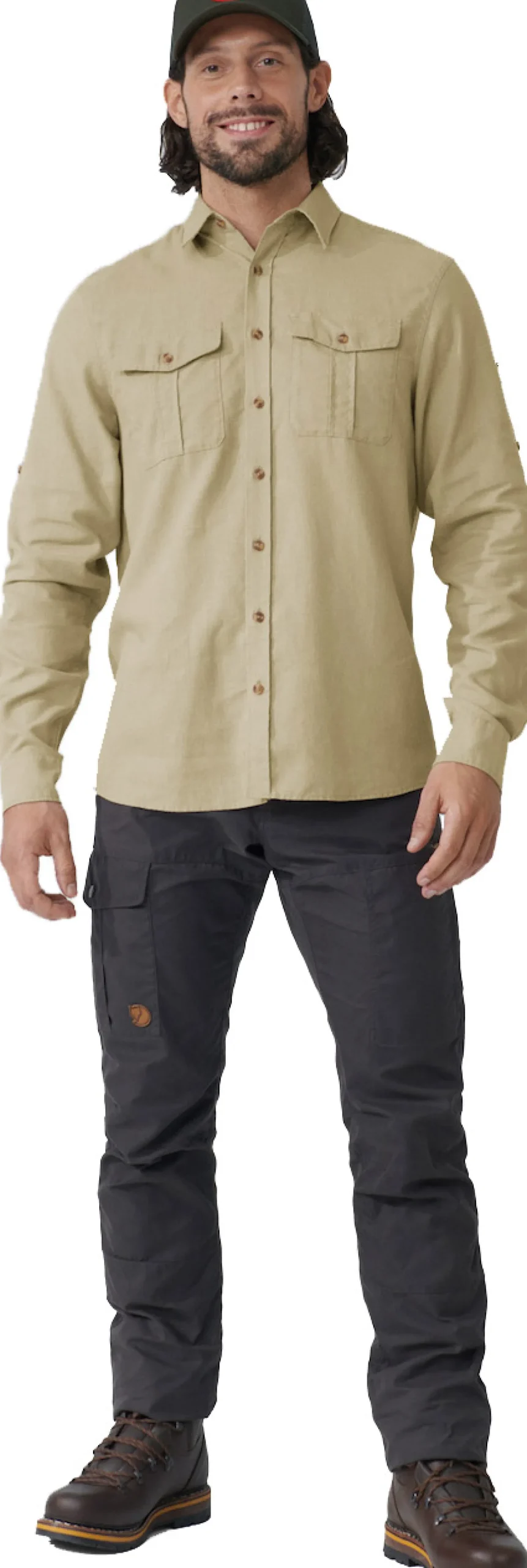 Övik Travel Shirt LS Herre