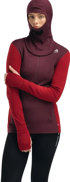 WarmWool Hood Sweater with Zip Dame