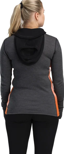 WarmWool Hood Sweater with Zip Dame