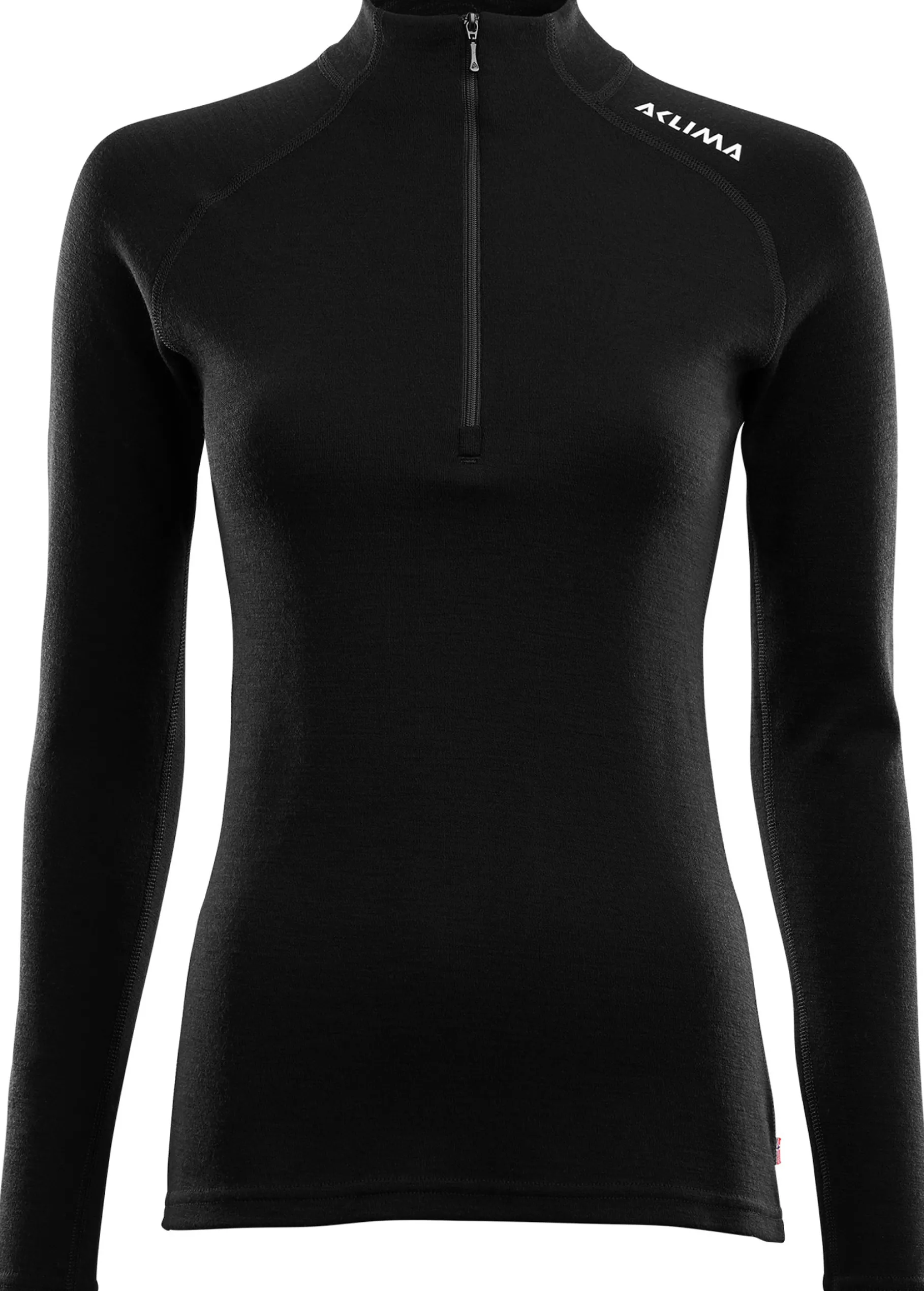 WarmWool Mock Neck with Zip Dame